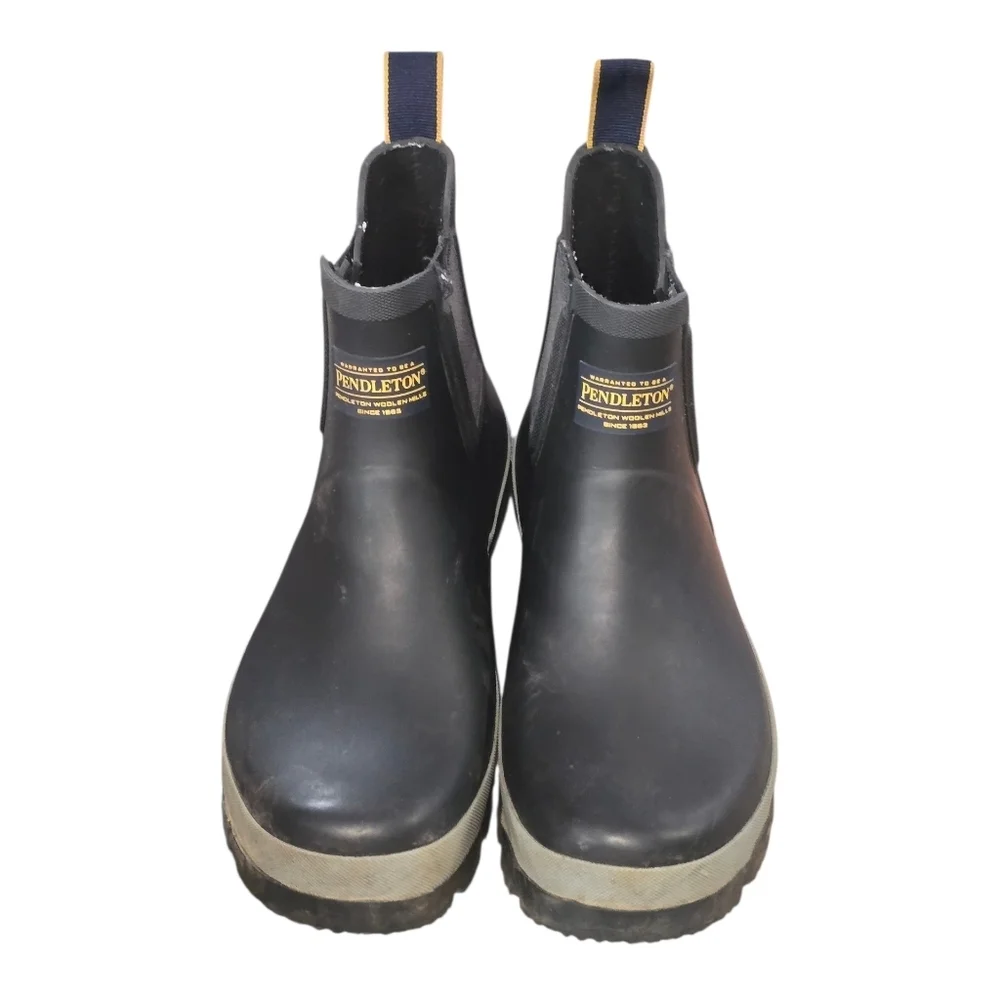 Pendleton Women's Black Chelsea Waterproof Rain Boot Size 10